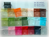 CARTALUCE ® ORGANZA ZAKJES IN 25 KLEUREN LEVERBAAR