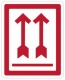 cartaluce fragile stickers pijllen rood