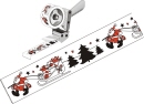 Cartaluce dozen sluiter kerst tape , kerst plakband