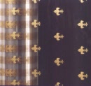 Transparante folie Franse lely goud